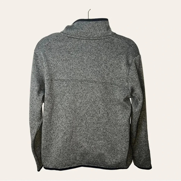 0509W.‎ EDDIE BAUER 1/4 BUTTON SNAP UP JACKET GRAY IN COLOR SIZE LARGE POCKETS - Picture 7 of 11